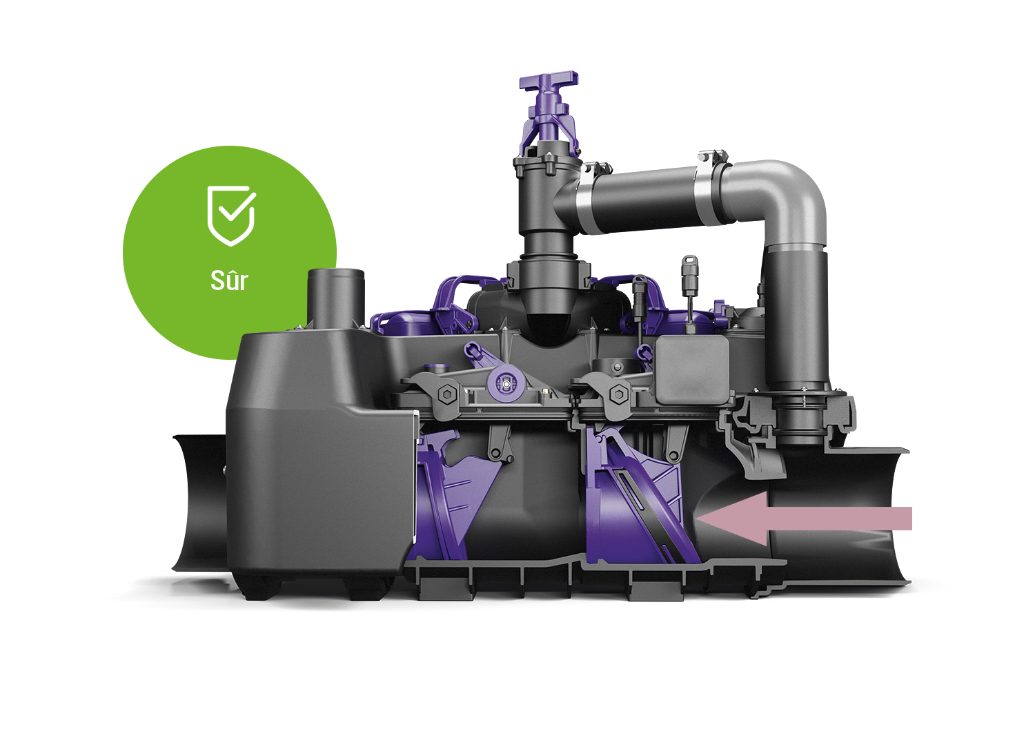 Protection fiable en cas de reflux avec l’Ecolift L. Protection fiable en cas de reflux avec l’Ecolift L.