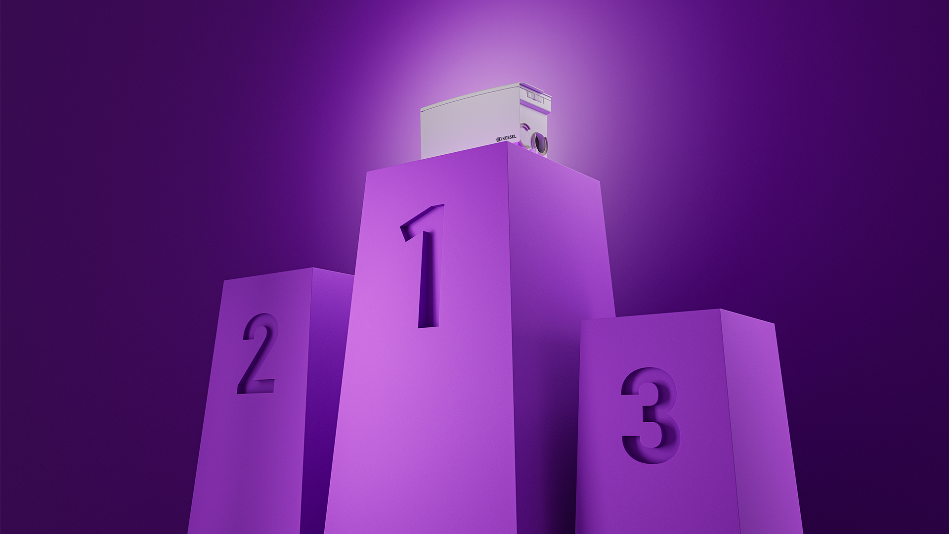 Klein maar fijn De Minilift-kleine opvoerinstallatie op het podium.