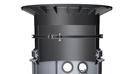 Pompstation Aquapump Medium, verstelbaar opzetstuk