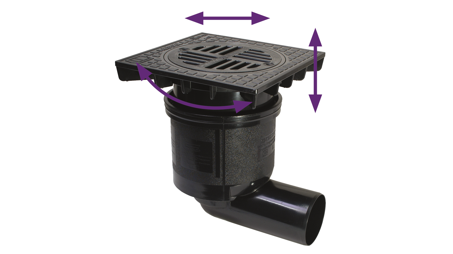 Erfafvoer systeem 200 met flexibele inbouwmogelijkheden  Erfafvoer systeem 200 met flexibele inbouwmogelijkheden