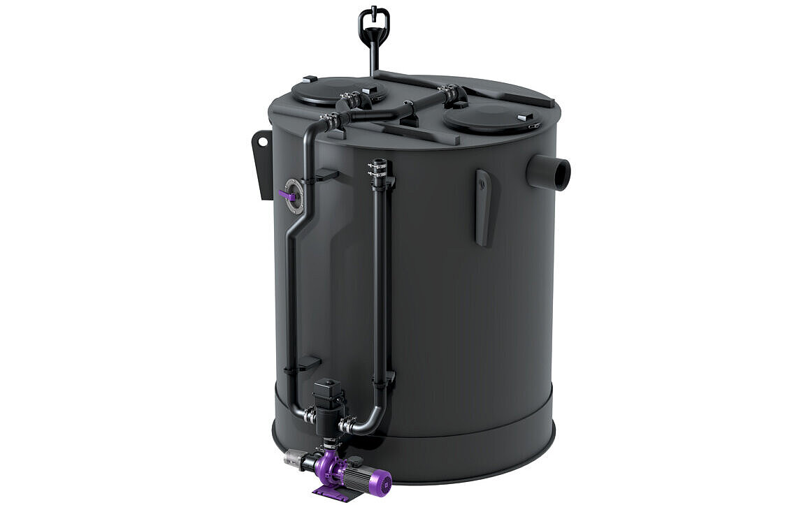 Vetafscheider EasyClean round free Auto Mix & Pump