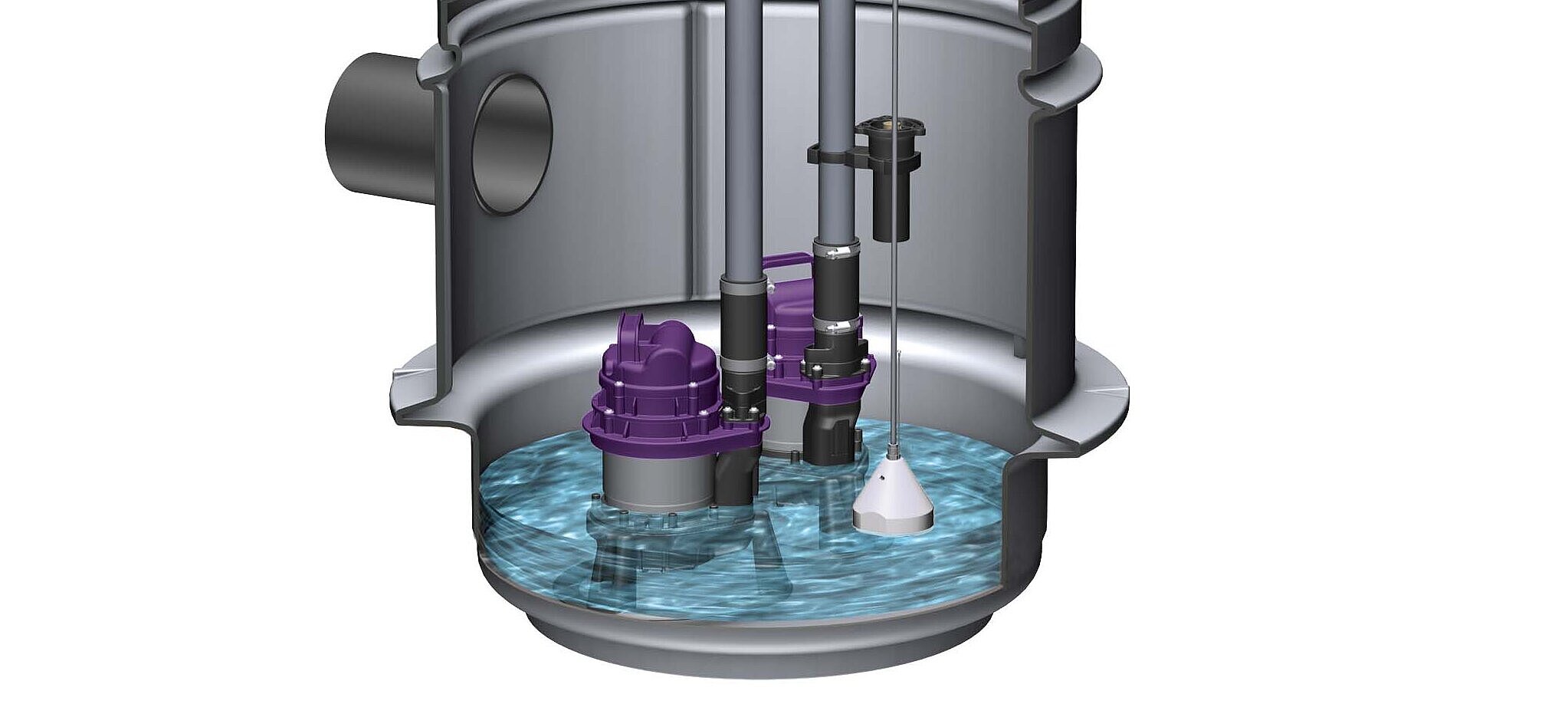 Pompstation Aquapump Medium, druksensor en pompen Pompstation Aquapump Medium, druksensor en pompen