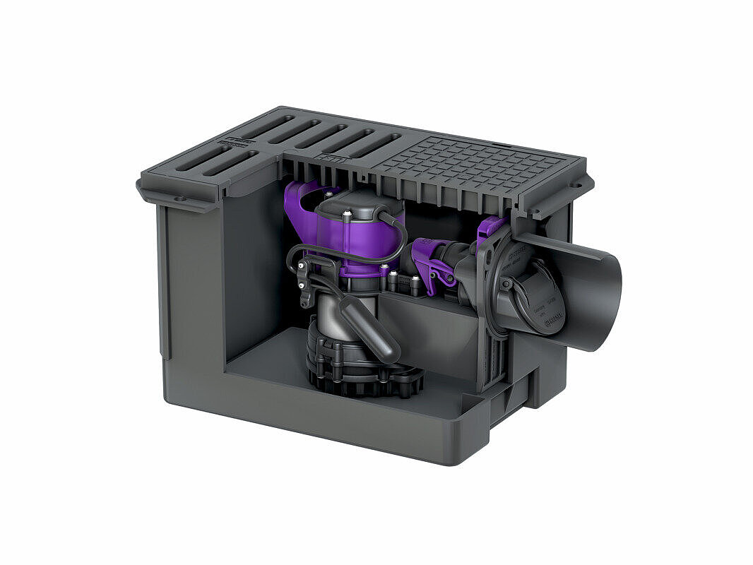 Kelderafvoer Pumpfix S voor vloerinbouw Kelderafvoer Pumpfix S voor vloerinbouw