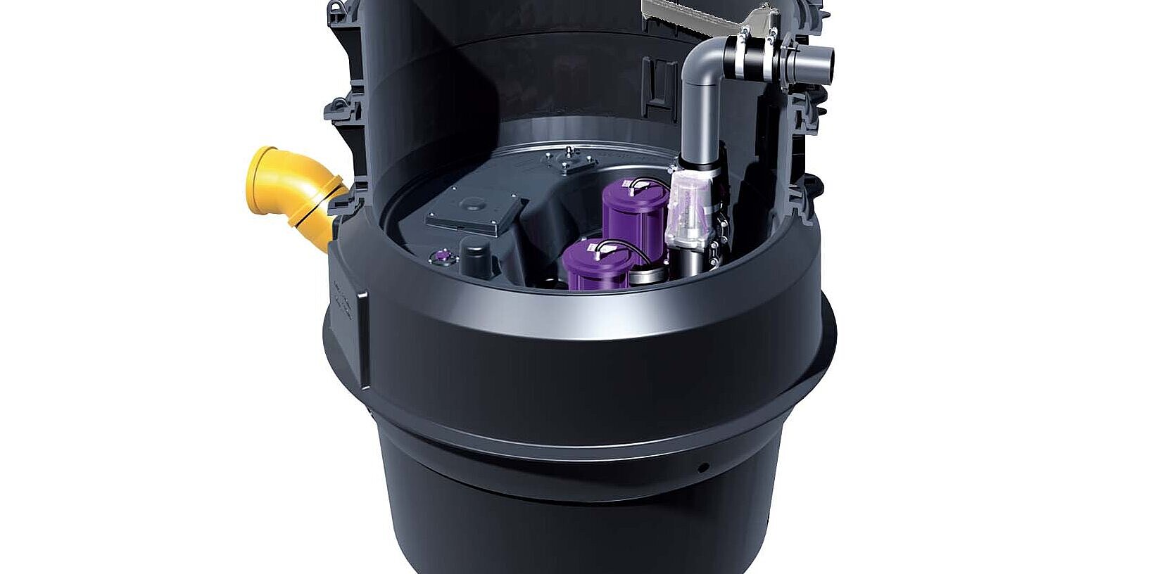 Pompstation Aquapump XL, droge opstelling voor fecaliënhoudend afvalwater Pompstation Aquapump XL, droge opstelling voor fecaliënhoudend afvalwater